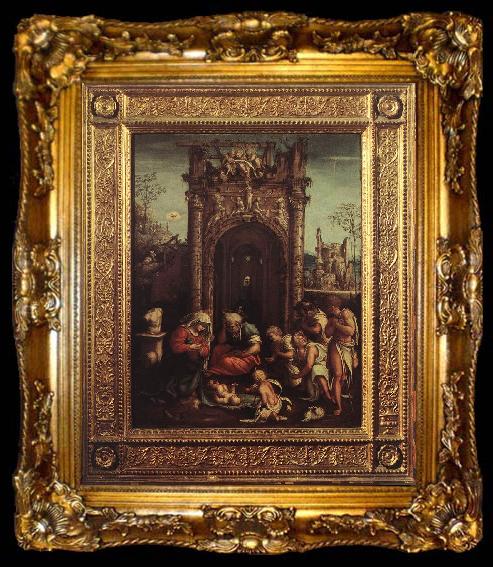 framed  ASPERTINI, Amico Adoration of the Shepherds  fff, ta009-2